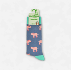 Piglets Bamboo Socks-Denim/ L