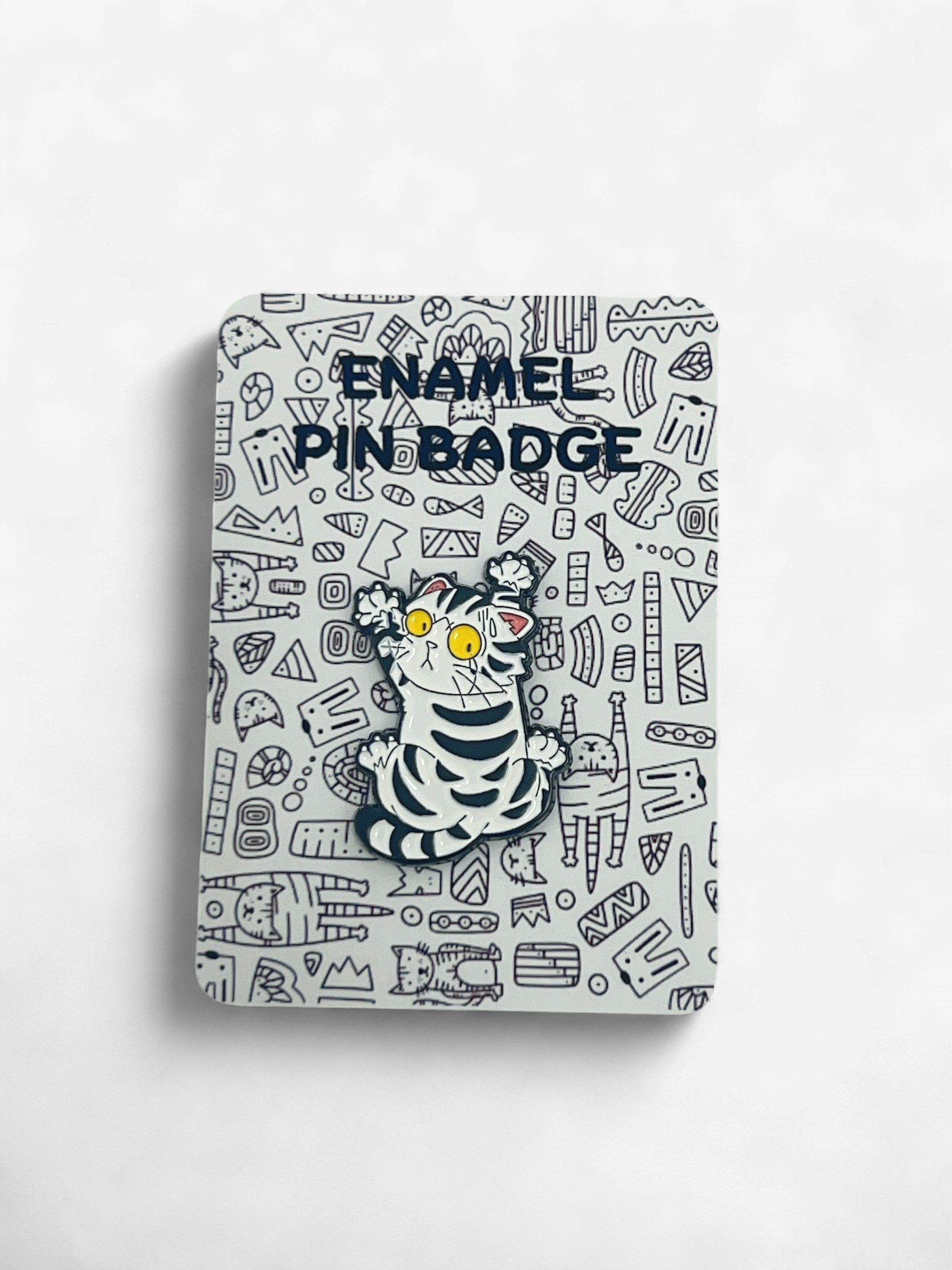 Enamel Pin Badge - "Climbing Pro" Tabby