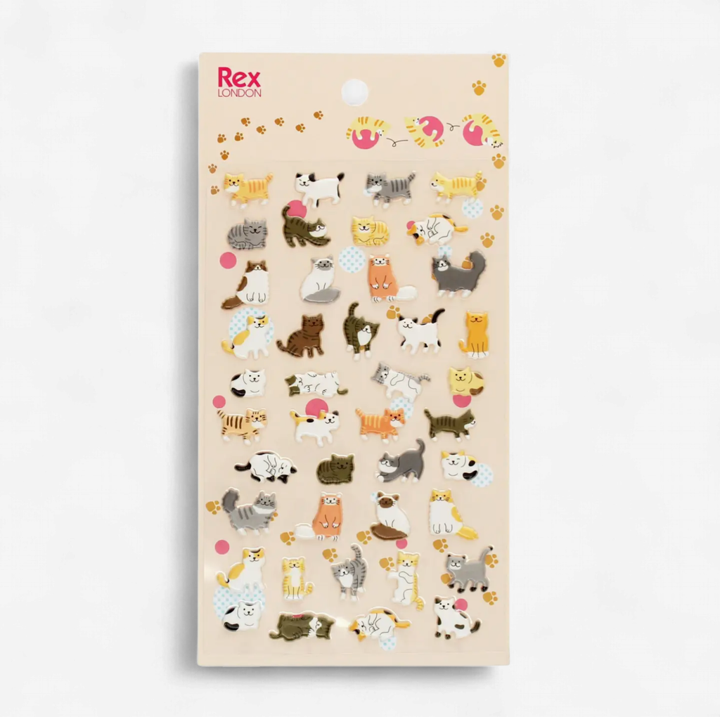 3D Puffy Stickers - Cats