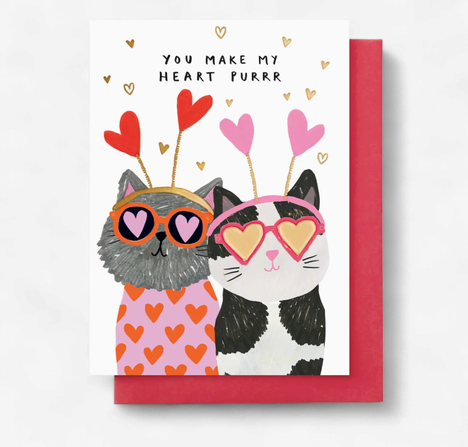 You Make My Heart Purrr Greeting Card