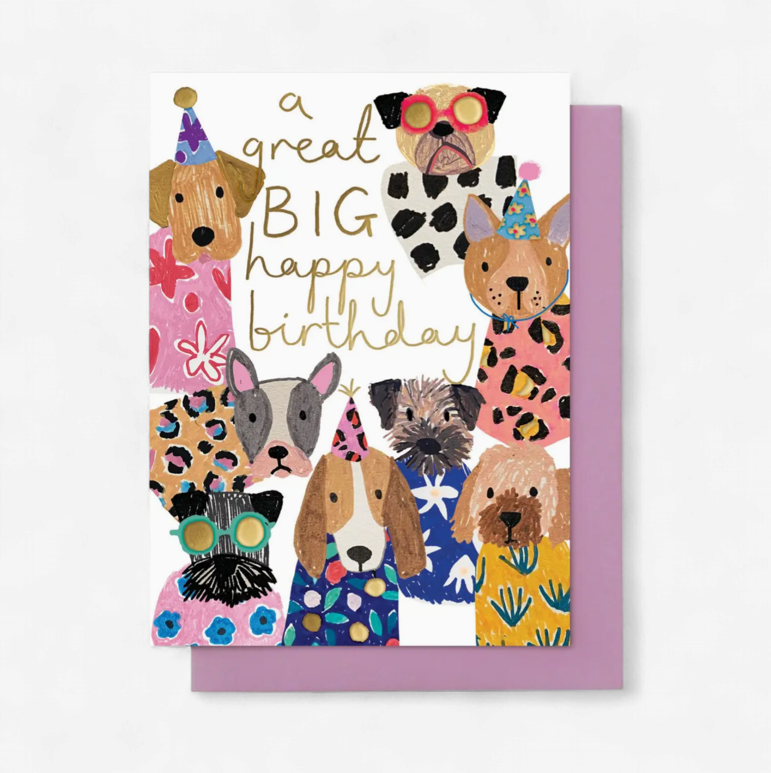 Dog Birthday Party Greeting Card