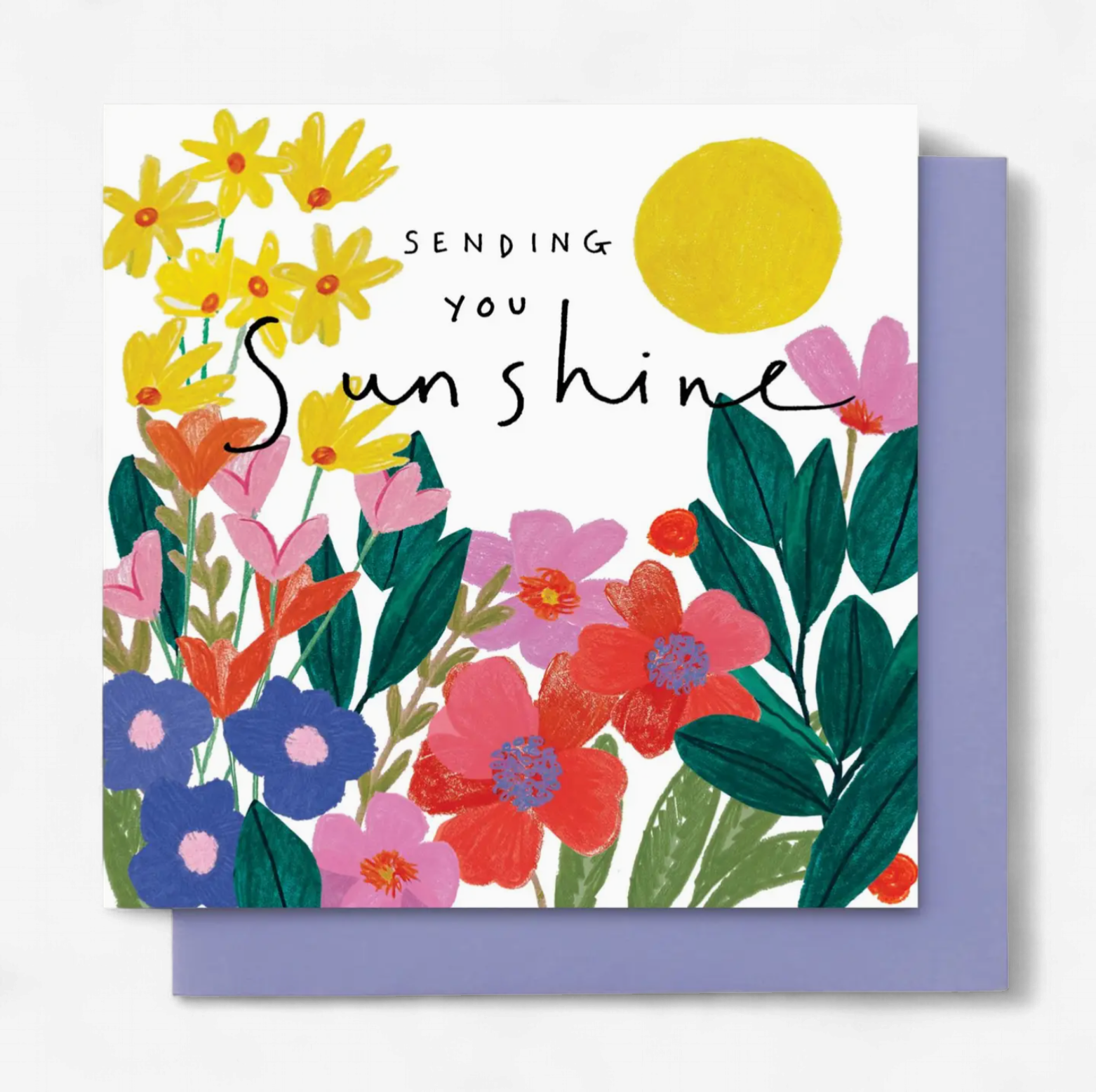 Sending You Sunshine Flowers Greeting Card