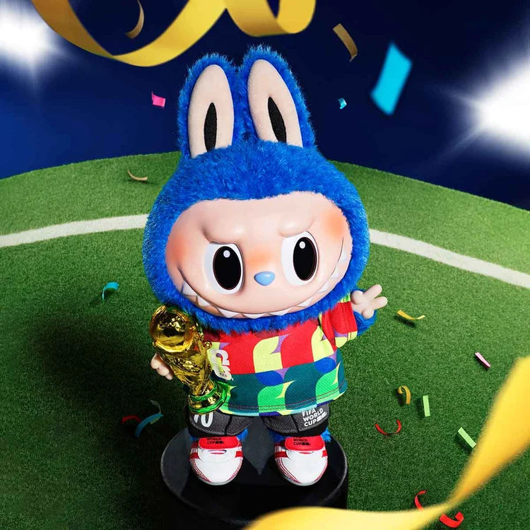 POP MART - Labubu - THE MONSTERS × FIFA SERIES-Catch the Win Vinyl Plush Doll - No return & refund & exchange - Resale